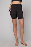 6 Inch Biker Shorts w/ Side Pockets