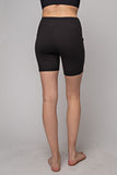 6 Inch Biker Shorts w/ Side Pockets