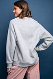 French Terry Crew Neck Sweatshirt