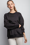 French Terry Crew Neck Sweatshirt