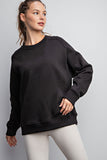 French Terry Crew Neck Sweatshirt