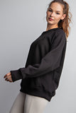 French Terry Crew Neck Sweatshirt