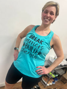 "Break Barriers" Racerback Tank