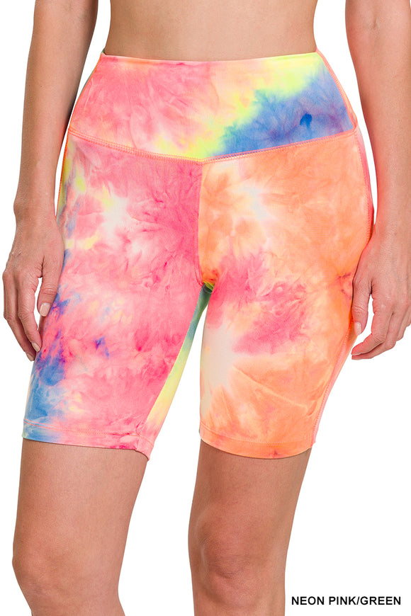 Microfiber Tie Dye Biker Short
