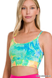 Tie Dye Adjustable Strap Bra