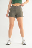 Crossover Waist Running Shorts