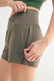Crossover Waist Running Shorts