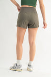 Crossover Waist Running Shorts