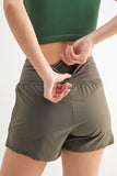 Crossover Waist Running Shorts