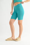 Venice Crossover Waist Biker Shorts
