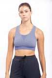 Gridlock Print Racerback Sports Bra