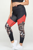 Colorblock Cheetah Print Leggings