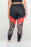 Colorblock Cheetah Print Leggings