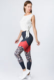 Colorblock Cheetah Print Leggings