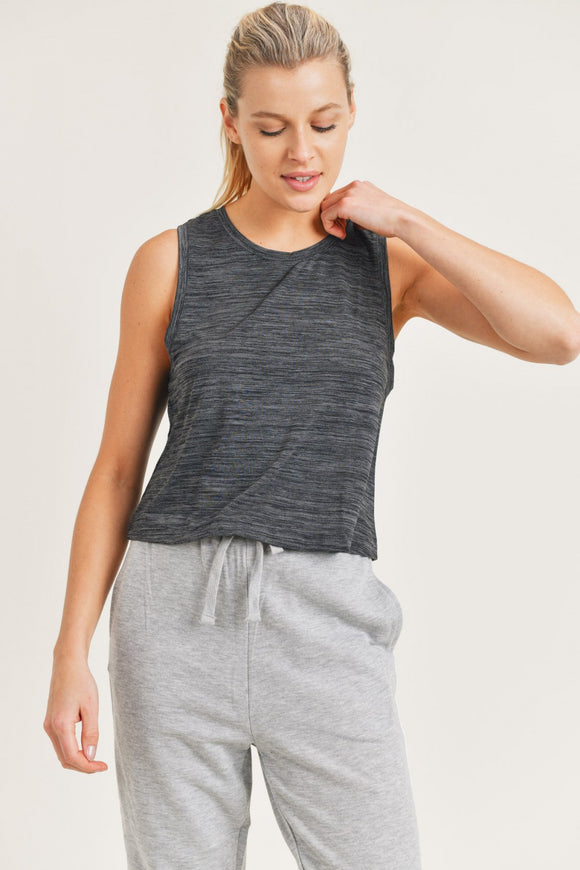 Two-Tone Essential Racerback Tank Top