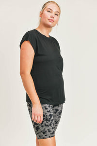 Perforated Swoop Top