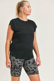 Perforated Swoop Top