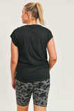 Perforated Swoop Top