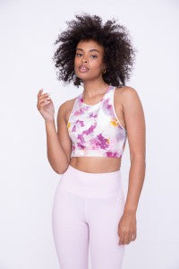 Watercolor Floral Sports Bra